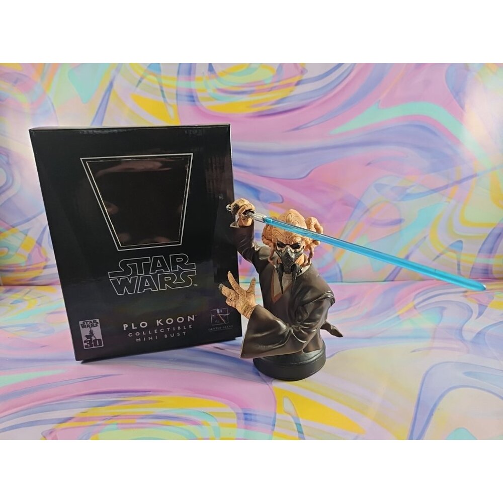Star Wars Gentle Giant Plo Koon Mini Bust /4500 2007 Collectible